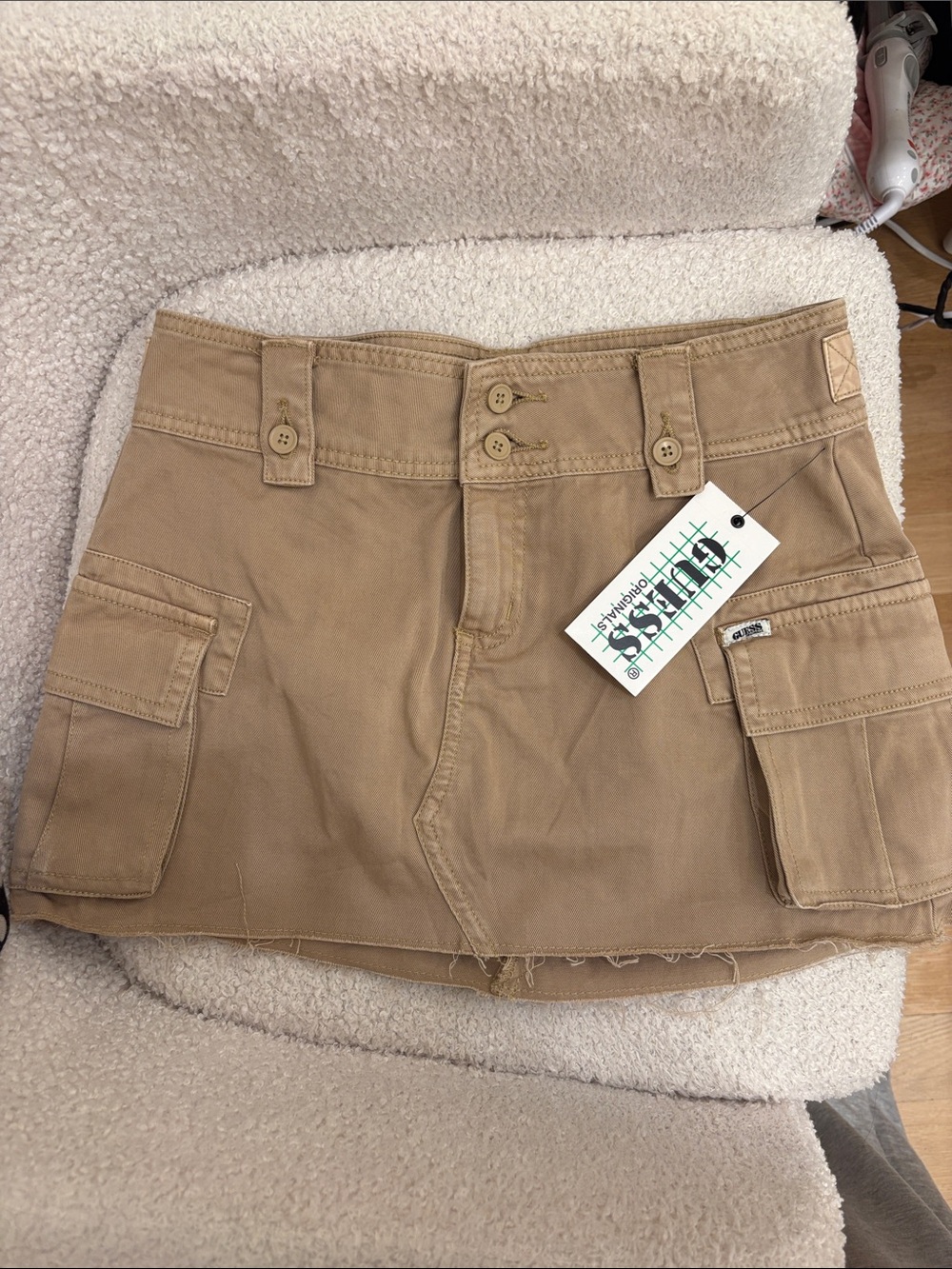 Guess Originals Khaki/Tan Cargo Skirt